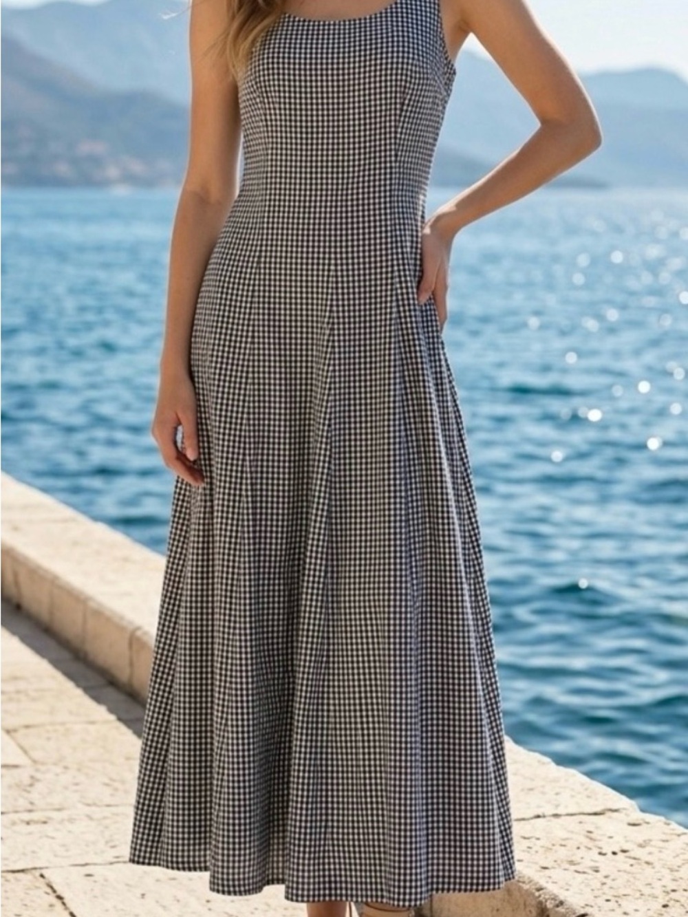 Target A New Day black & white gingham dress